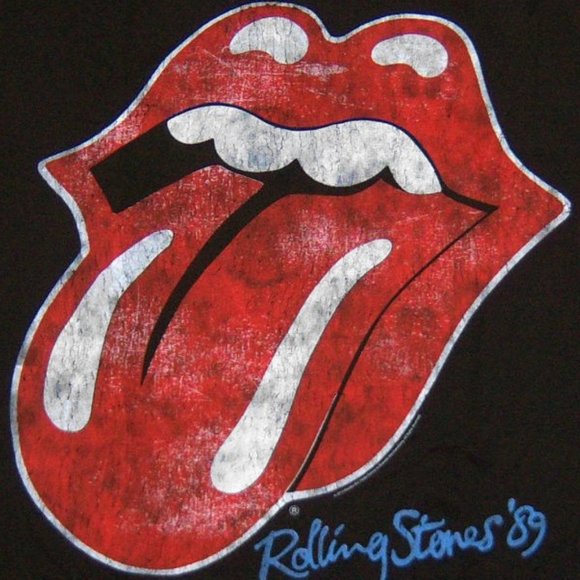 new Rolling Stones tee 1989 Rock Music Festival Vintage Concert Lips 42 44 LARGE - Picture 9 of 12